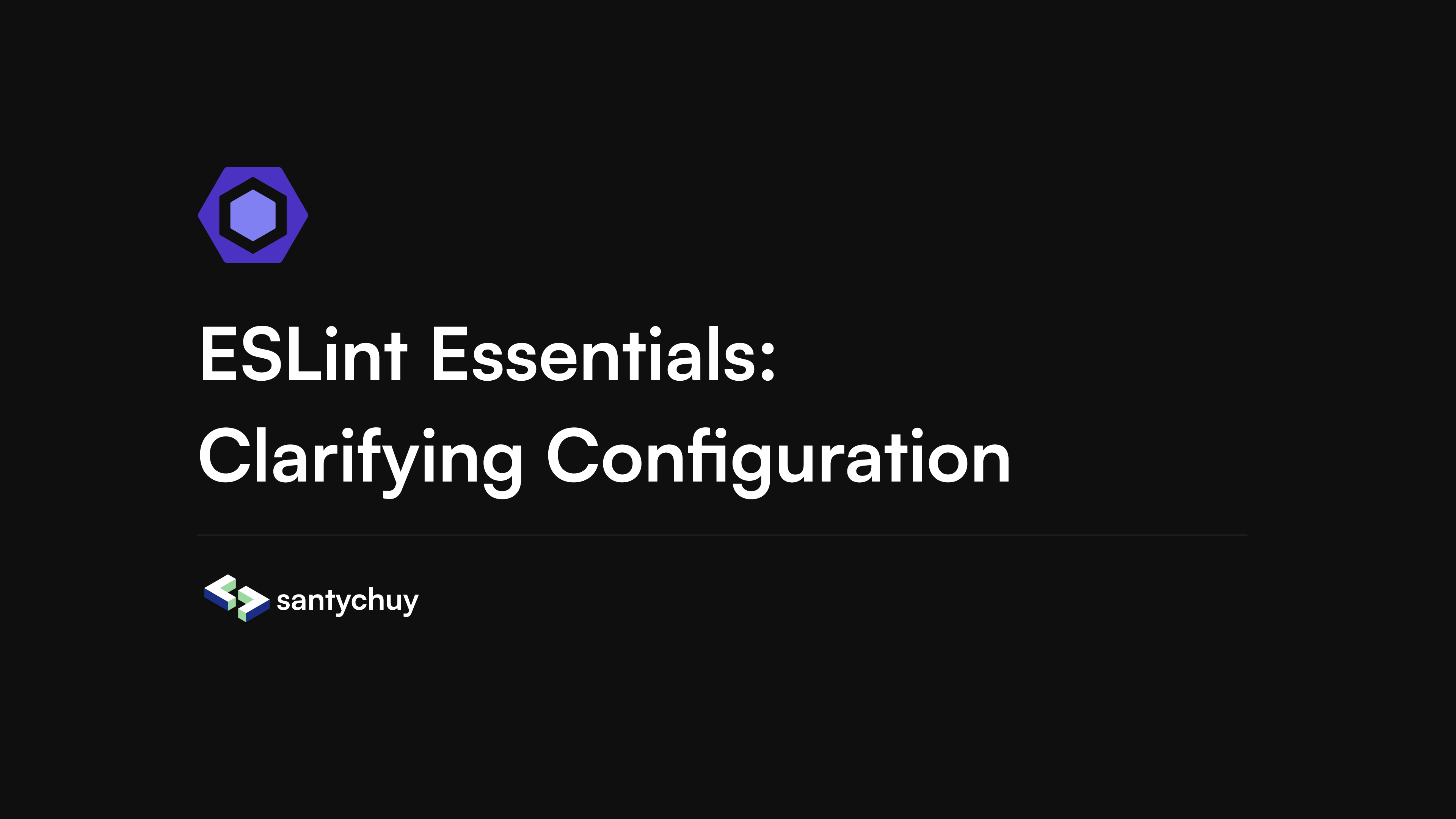 ESLint essentials article thumbnail with linter branding